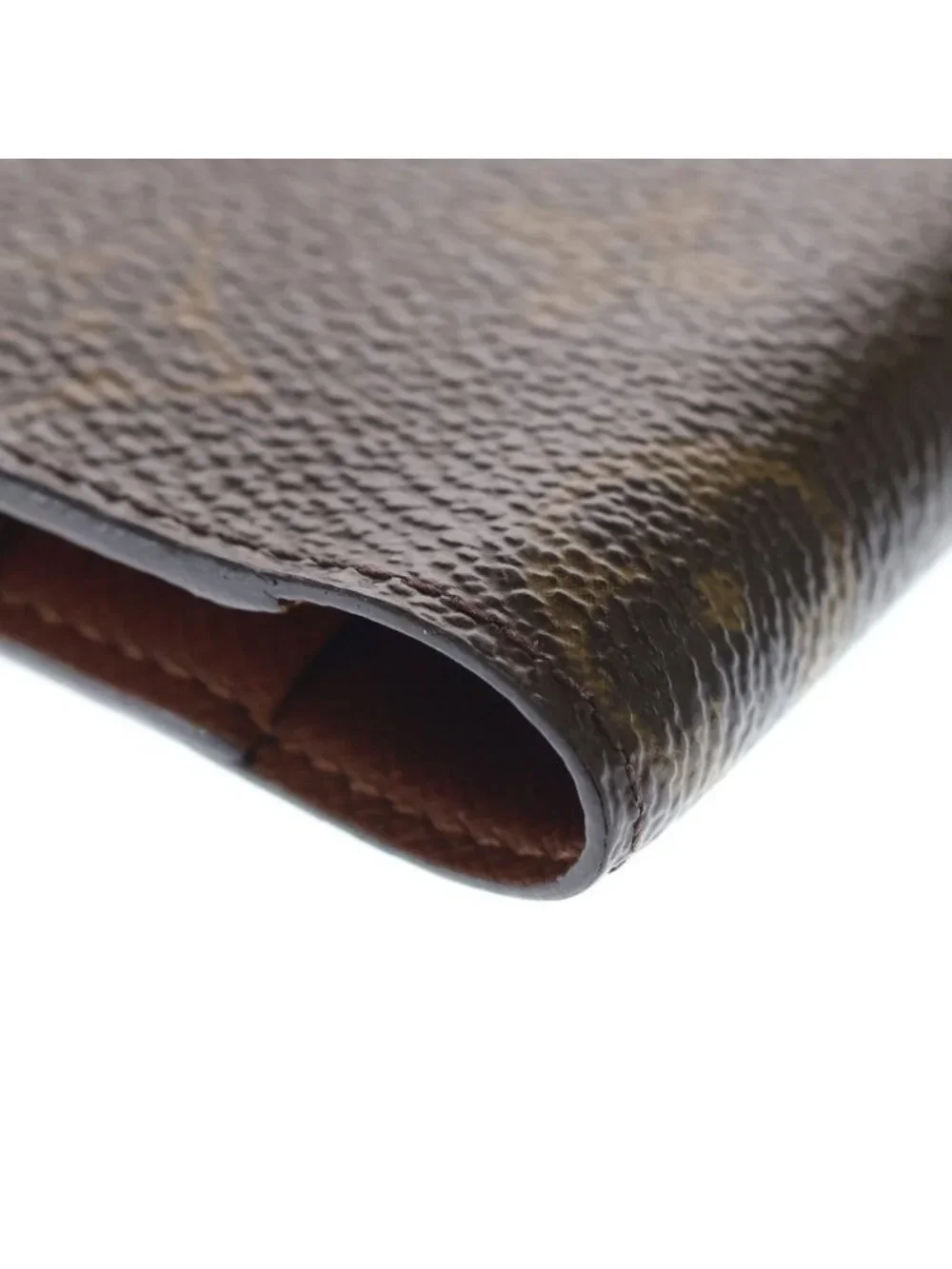 Louis Vuitton Monogram Agenda Mini Leather Notebook Cover Card Case Brown